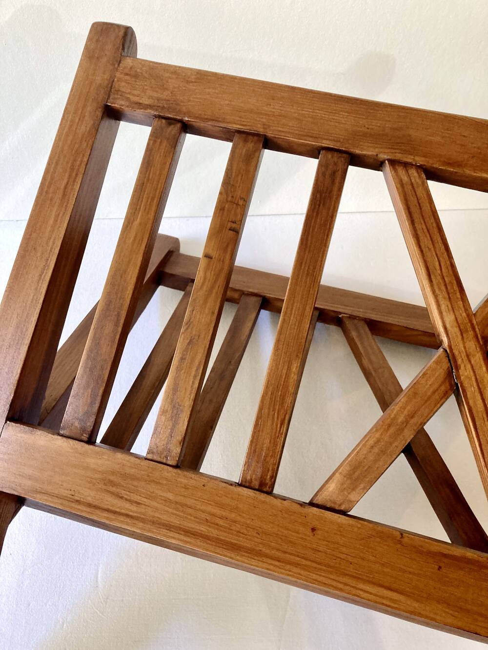 Wooden magazine rack, 1950s
