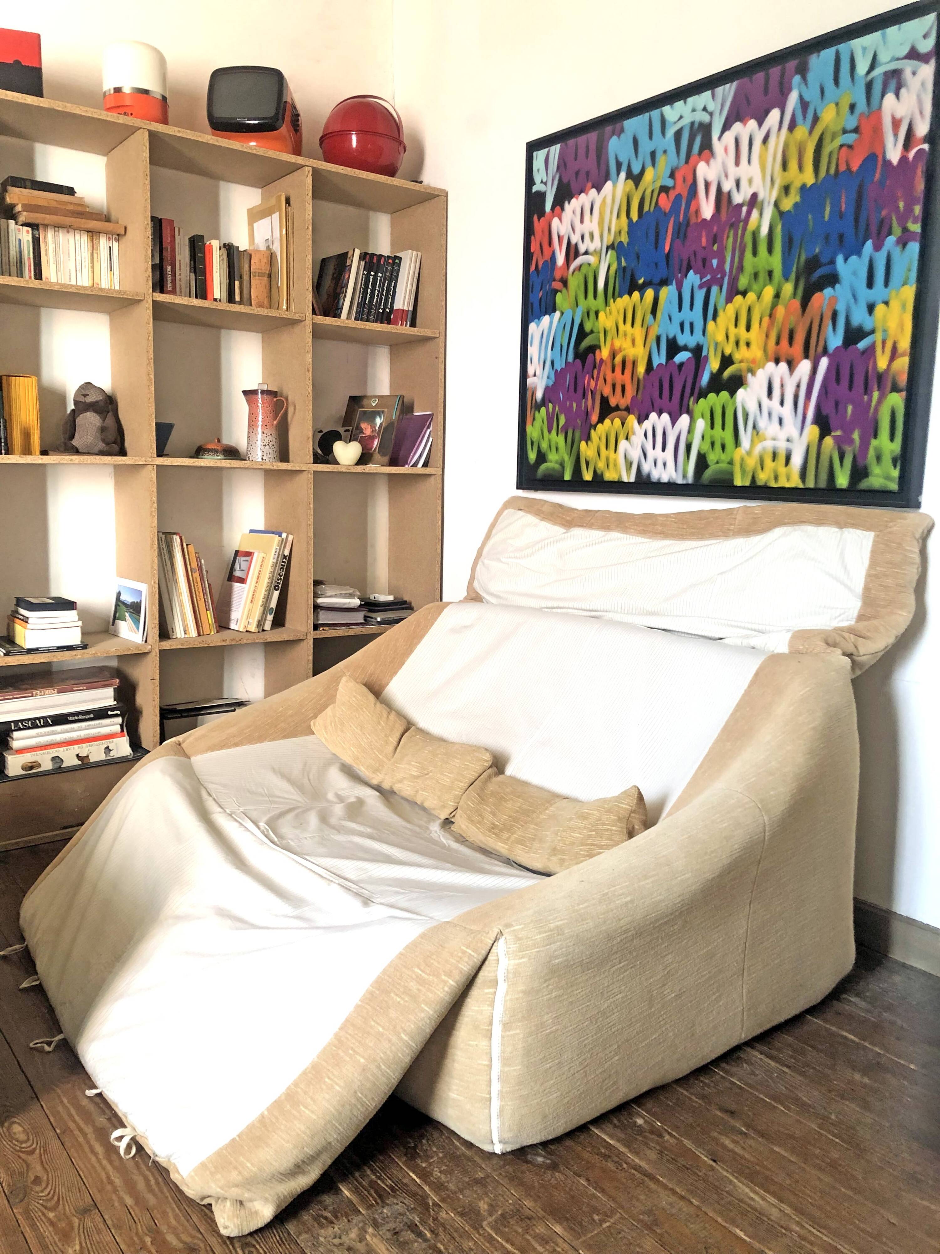 "Plumy" 2-seater sofa by Cinna, designed by Annie Hiéronimus