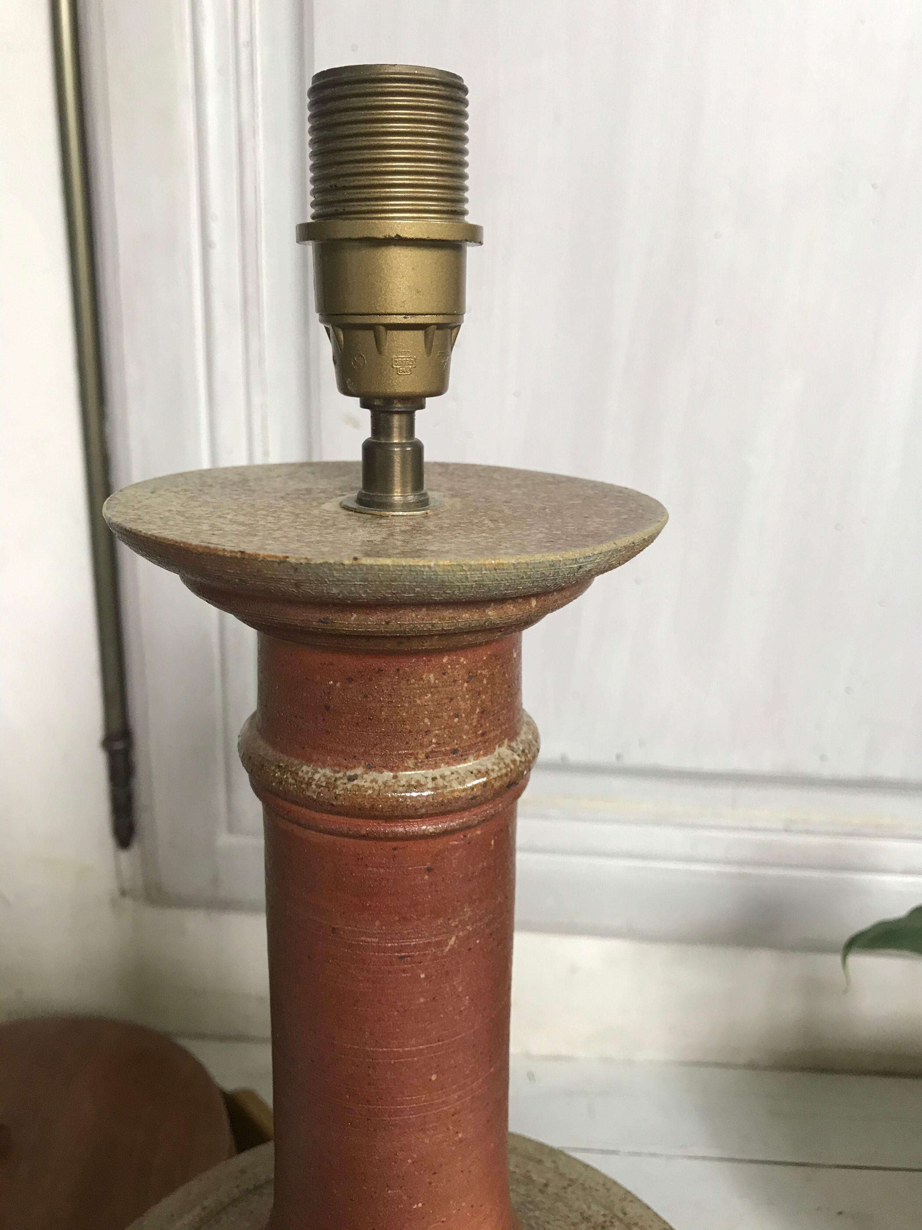 Pair of sandstone lamp