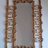 Vintage bamboo mirror