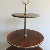 Round table of neoclassical style with triple plateaux 1940