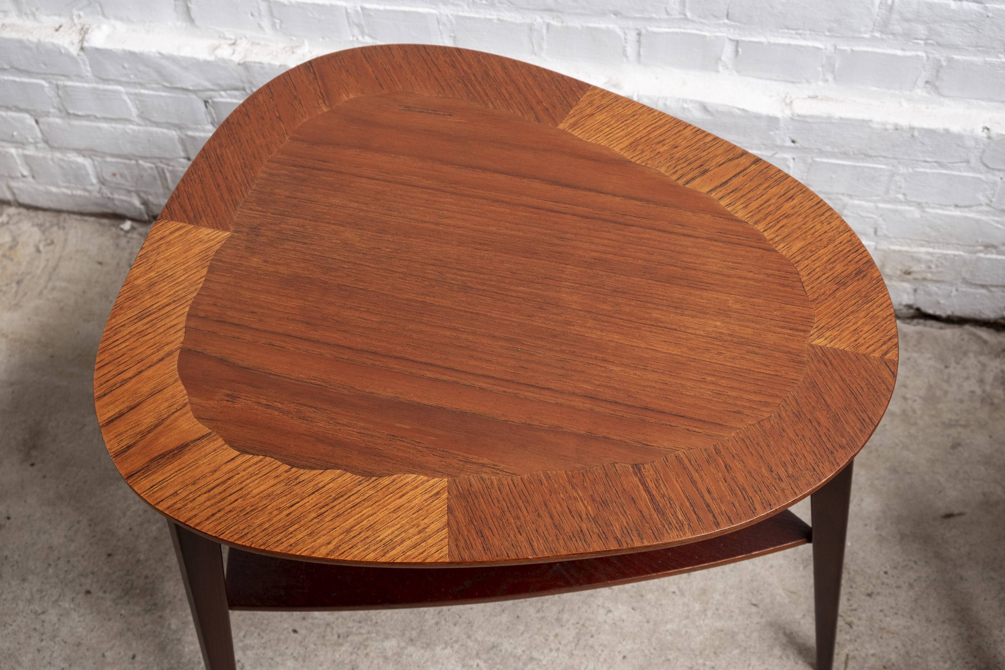 2 tables d'appoint Holger Georg Jensen en teck, Kubus, années 1960, Danemark