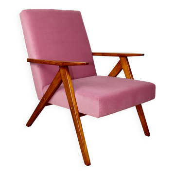 Vintage armchair B-310 VAR pink Jade structural 1970s