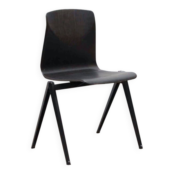 Chaise Galvanitas réédition S22 ébène et noire