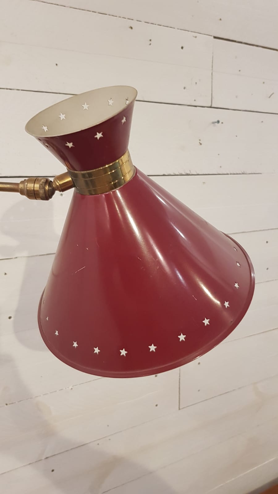 Wall lamp to double arms by René Mathieu to Lunel, 1950