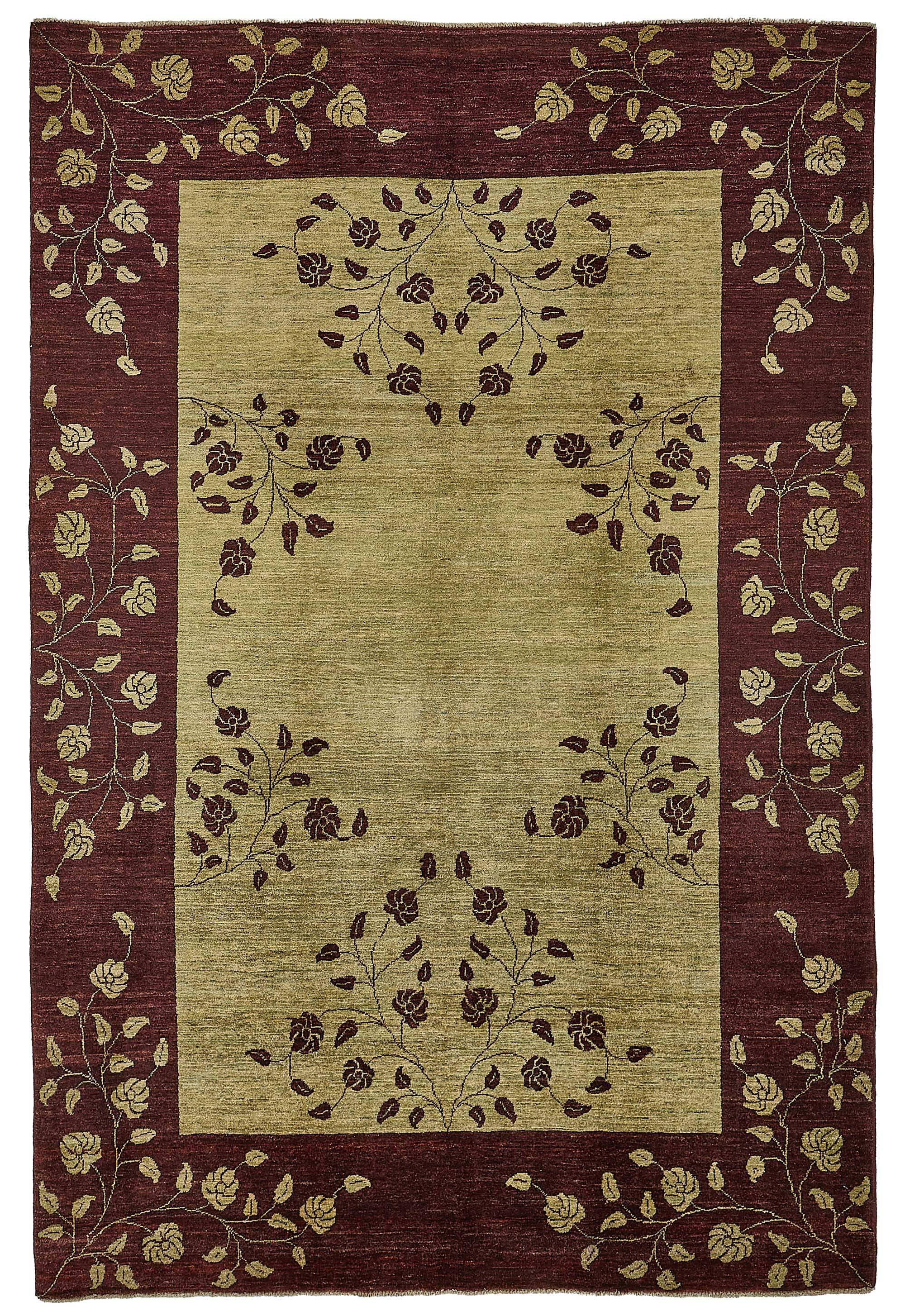 Turkish Handknotted Wool Oushak Rug 182 cm x 271 cm