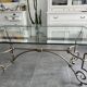 Roche Bobois glass and steel dining table and 6 chairs
