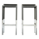 Minimalist Bar Stools by Ruud Jan Kokke, 1980s. Set of 2