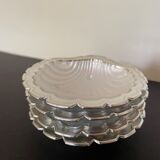 Aluminum scallop butter dishes