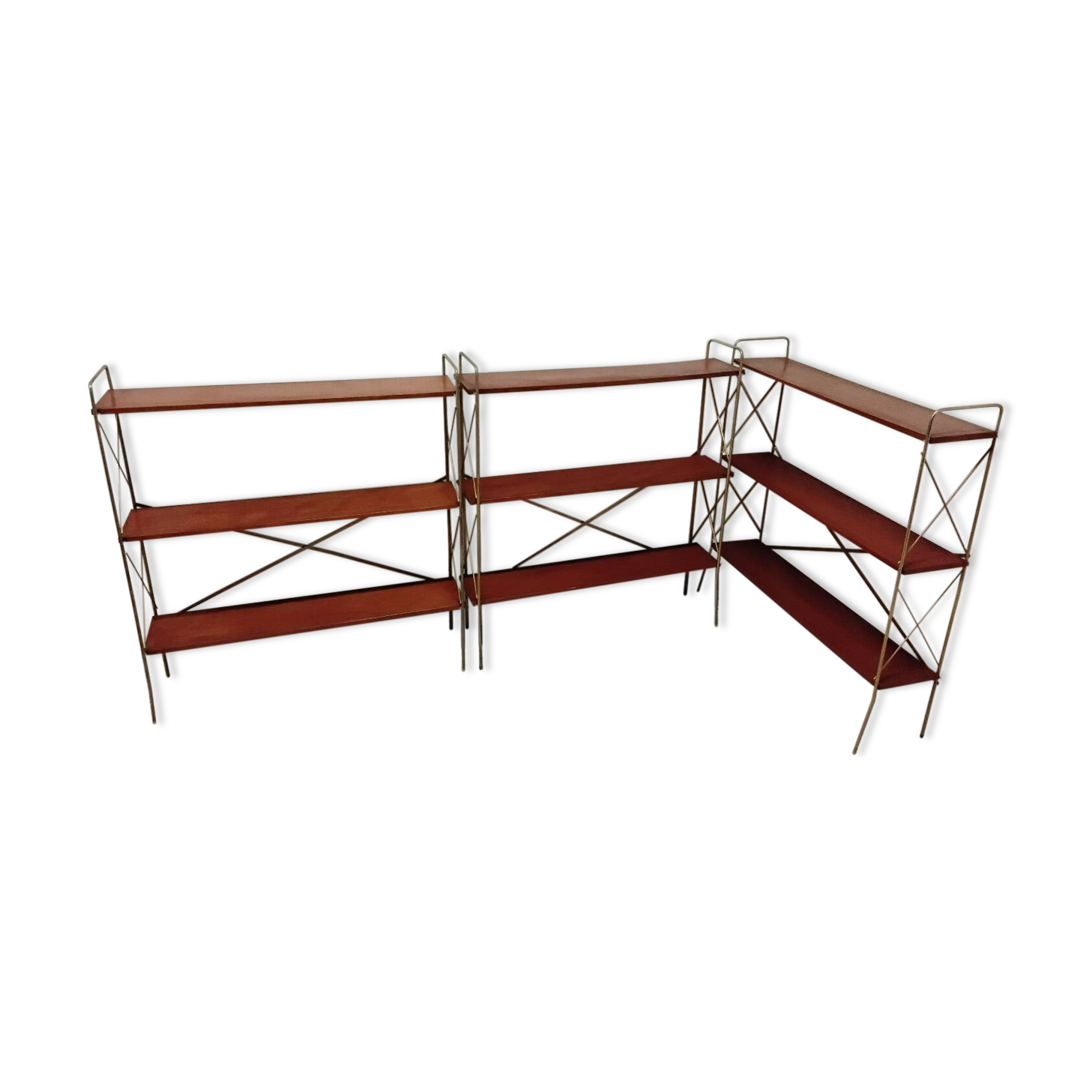 3 étagères sur pied scandinaves vintage