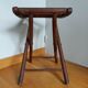 Folding wooden stool
