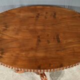 Oval Pedestal Table with Mahogany System, Louis Philippe period – 1st part 19th century
