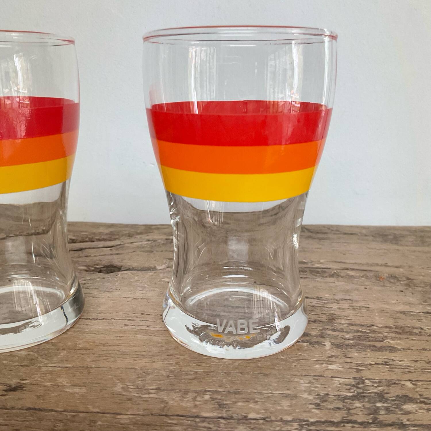 6 vintage glasses "Vabé"