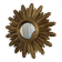 Vintage 1960 sun mirror witch's eye fine gold resin - 26 cm