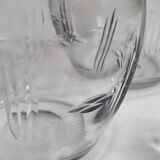 Pair of carafes in cut crystal XIX th, 31 cm