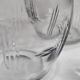 Pair of carafes in cut crystal XIX th, 31 cm