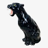 Black panther in ceramic floor 76 cm