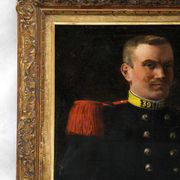 Portrait painting of a young French soldier, 1900