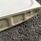 Vintage white porcelain ceramic bathroom wall shelf from the 1950s