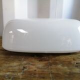 Globe opaline square wall sconce