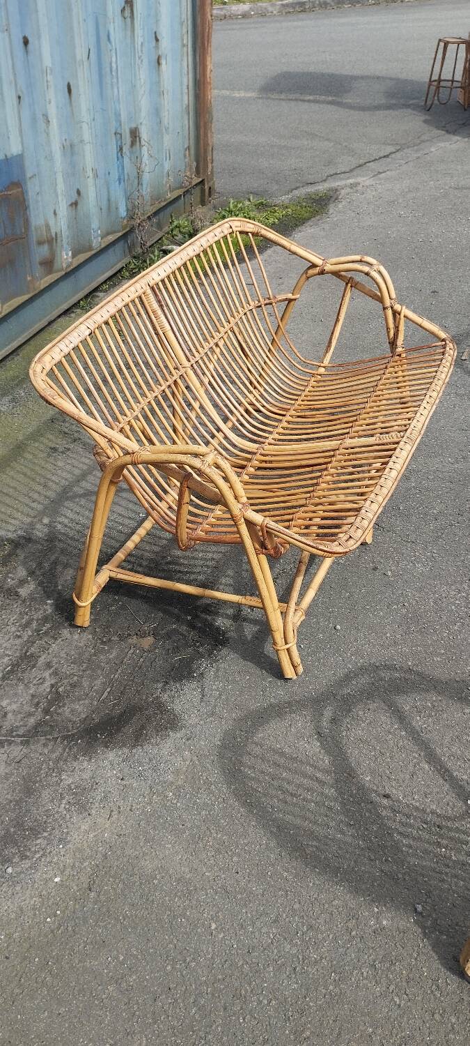 Rattan garden furniture from the 70s