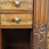 Rare art deco bedside table with chamber pot