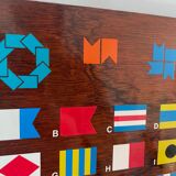 Wooden plaque international flag code
