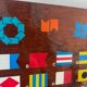 Wooden plaque international flag code