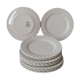 Assiettes snowhite Regency Johnson Bros