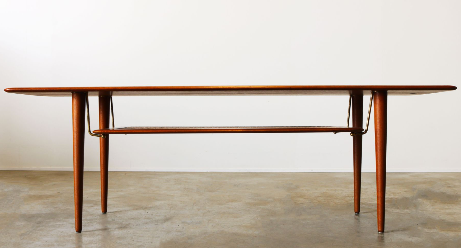 Teak FD 516 coffee table by Peter Hvidt - Orla M.Lgaard Nielsen for France - Son 1956