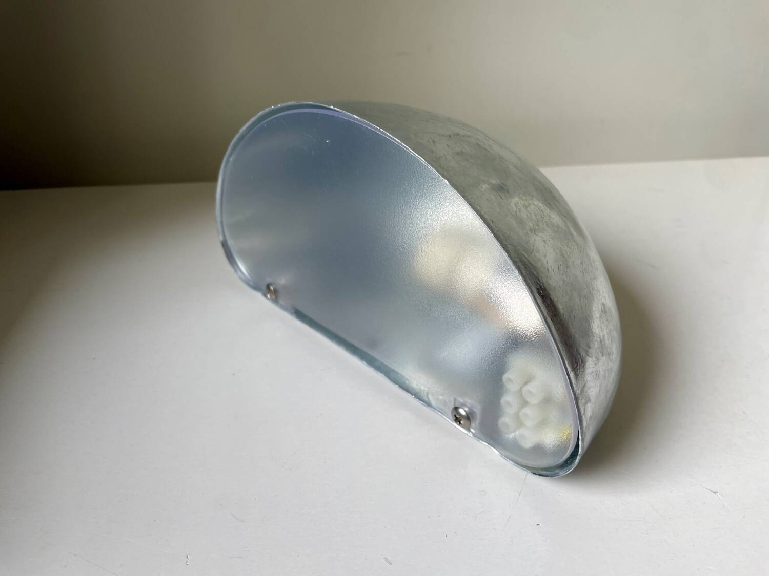 Danish Design Vintage Outdoor Wall Lamp in Galvanized Steel