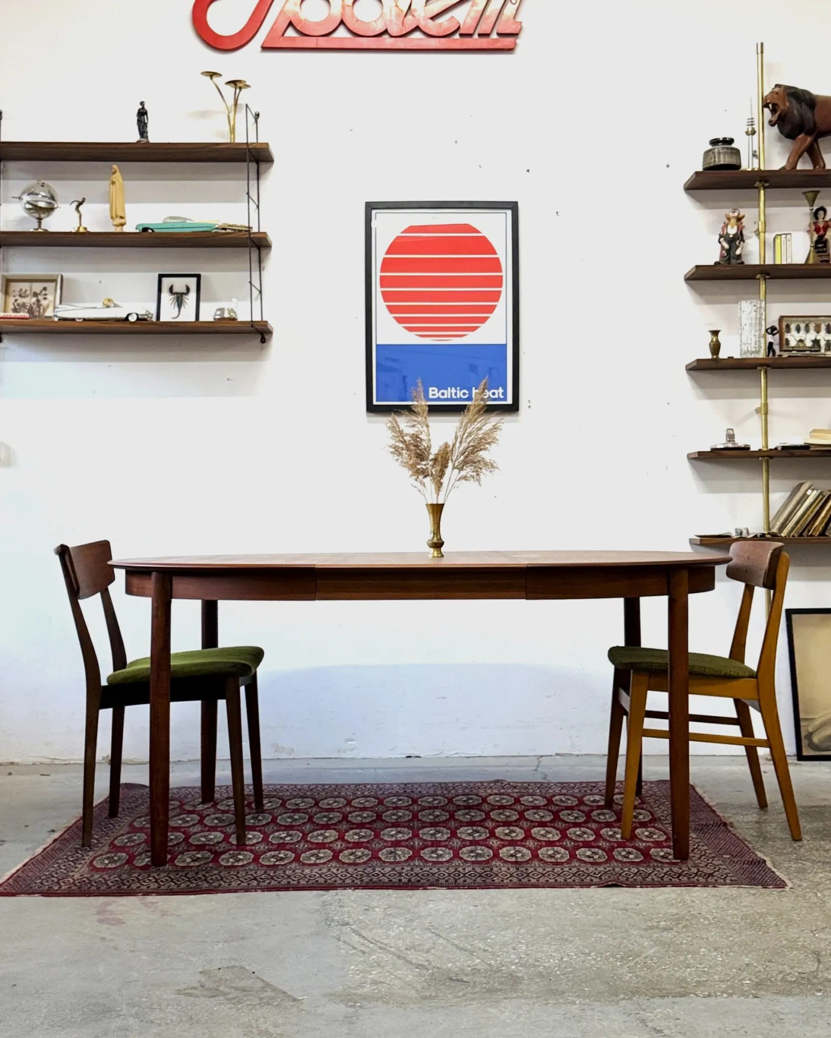 Teak dining table, Denmark, 1960s/70s, vintage, mid-century mode