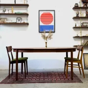 Teak dining table, Denmark, 1960s/70s, vintage, mid-century mode