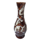 Fat Lava Pottery Vase Ocean Rock