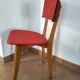Chaise rouge années 50