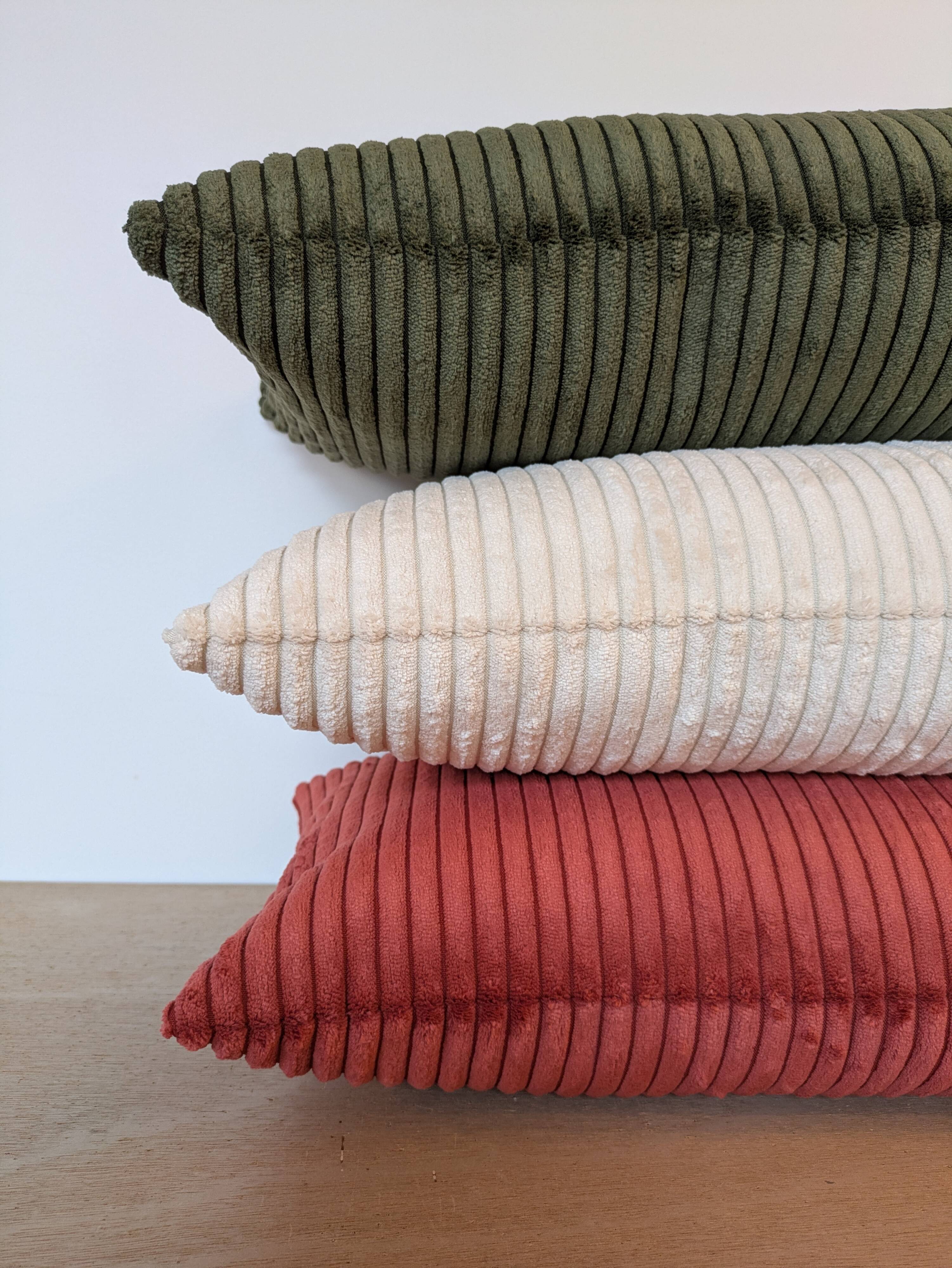 Corduroy cushion