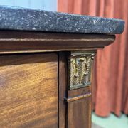 Commode Empire en acajou et dessus marbre XIXème