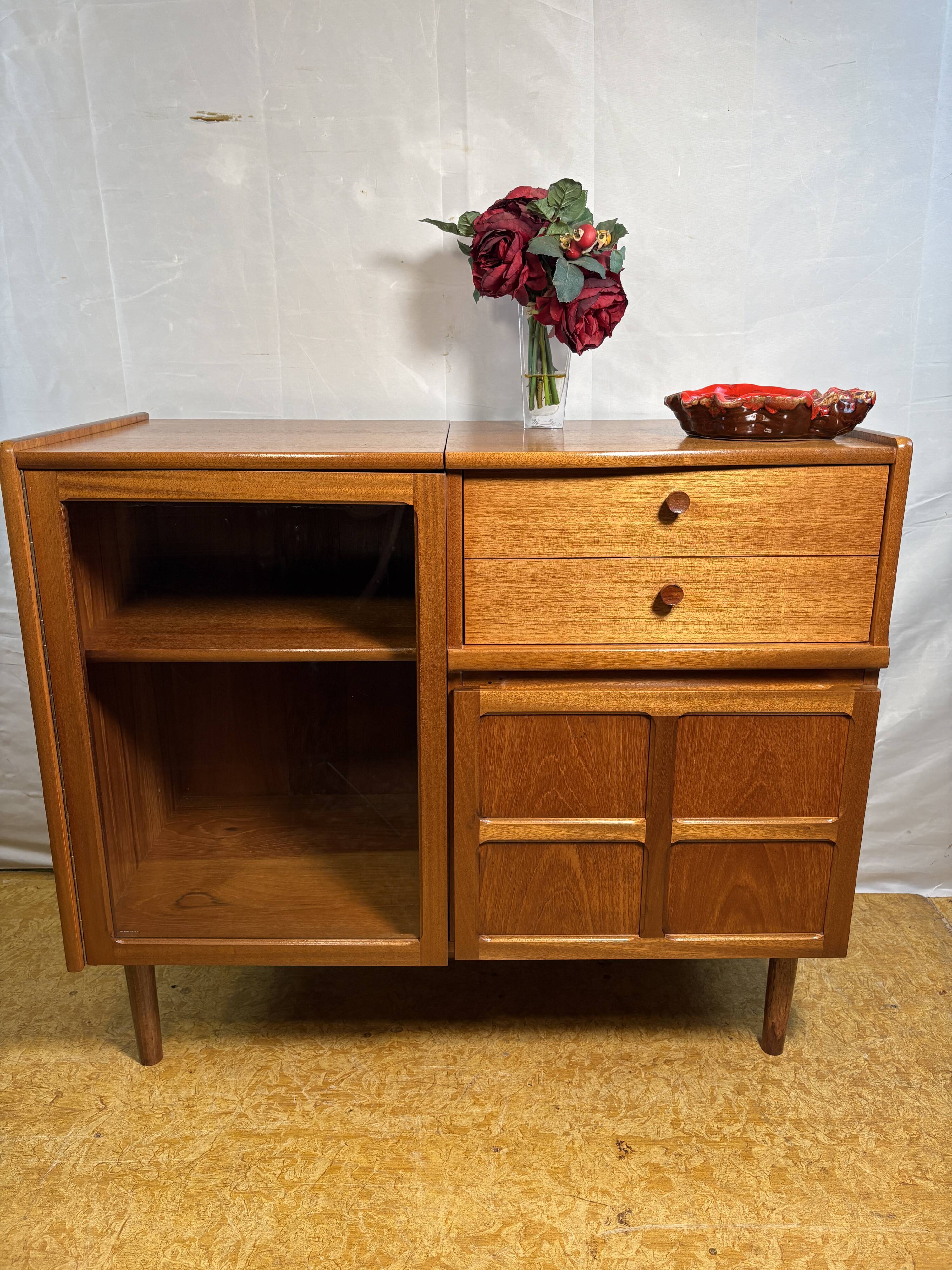 Vintage Retro Nathan Teak Music Cabinet | Circa 1960 | Mid-Century Design