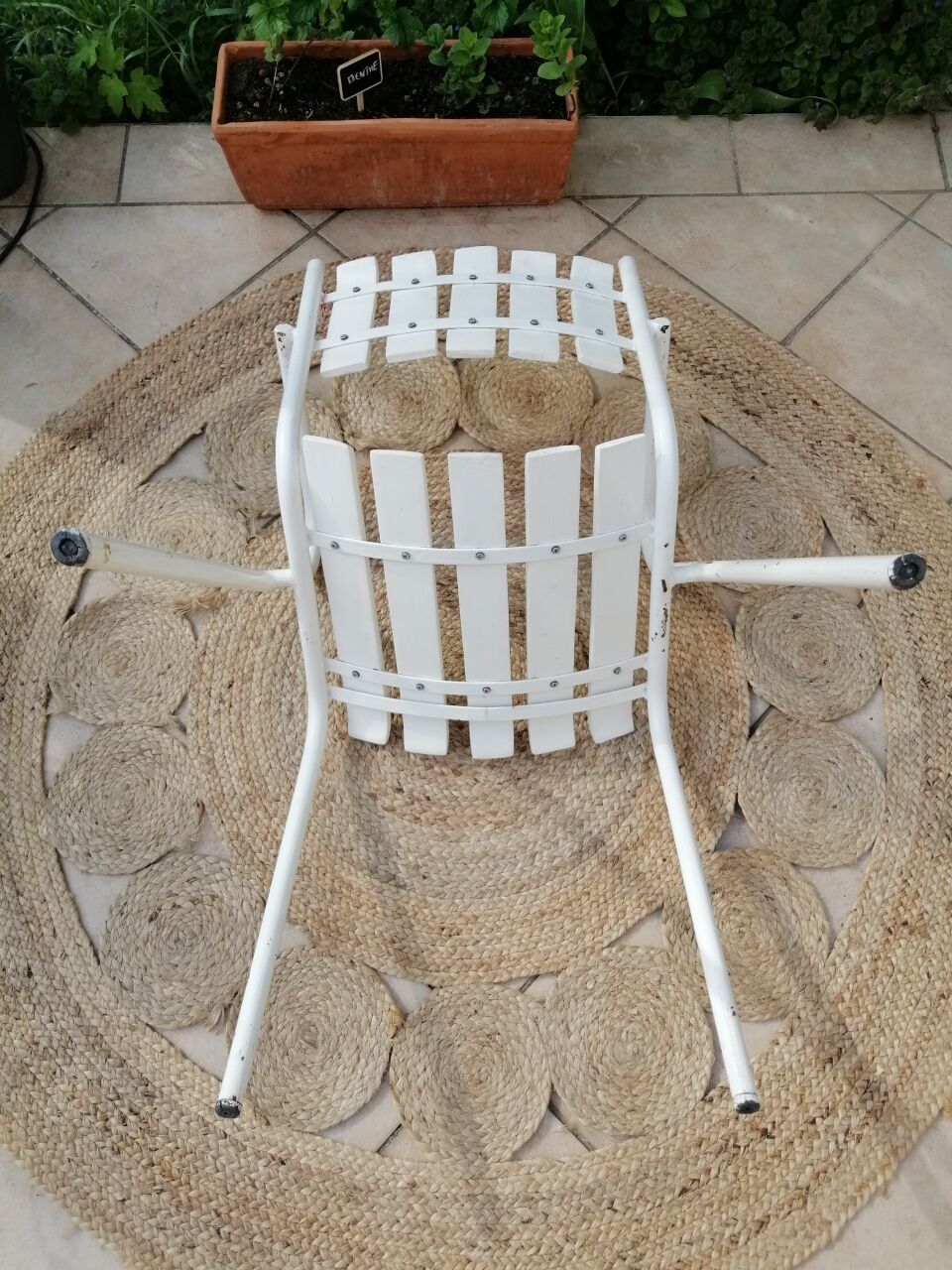 Vintage garden armchairs