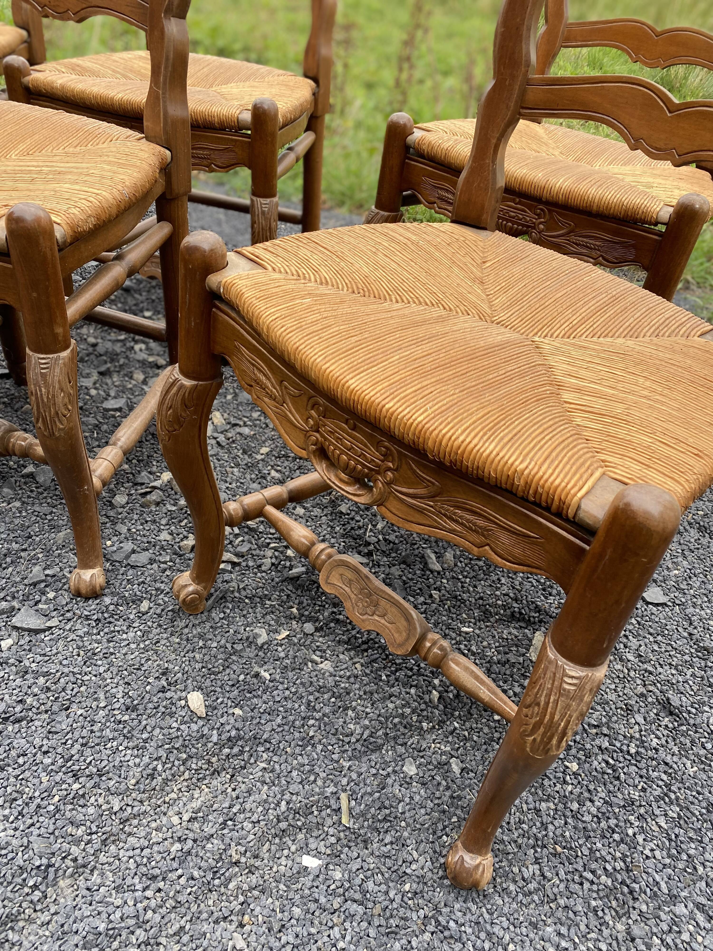 6 Provencal chairs