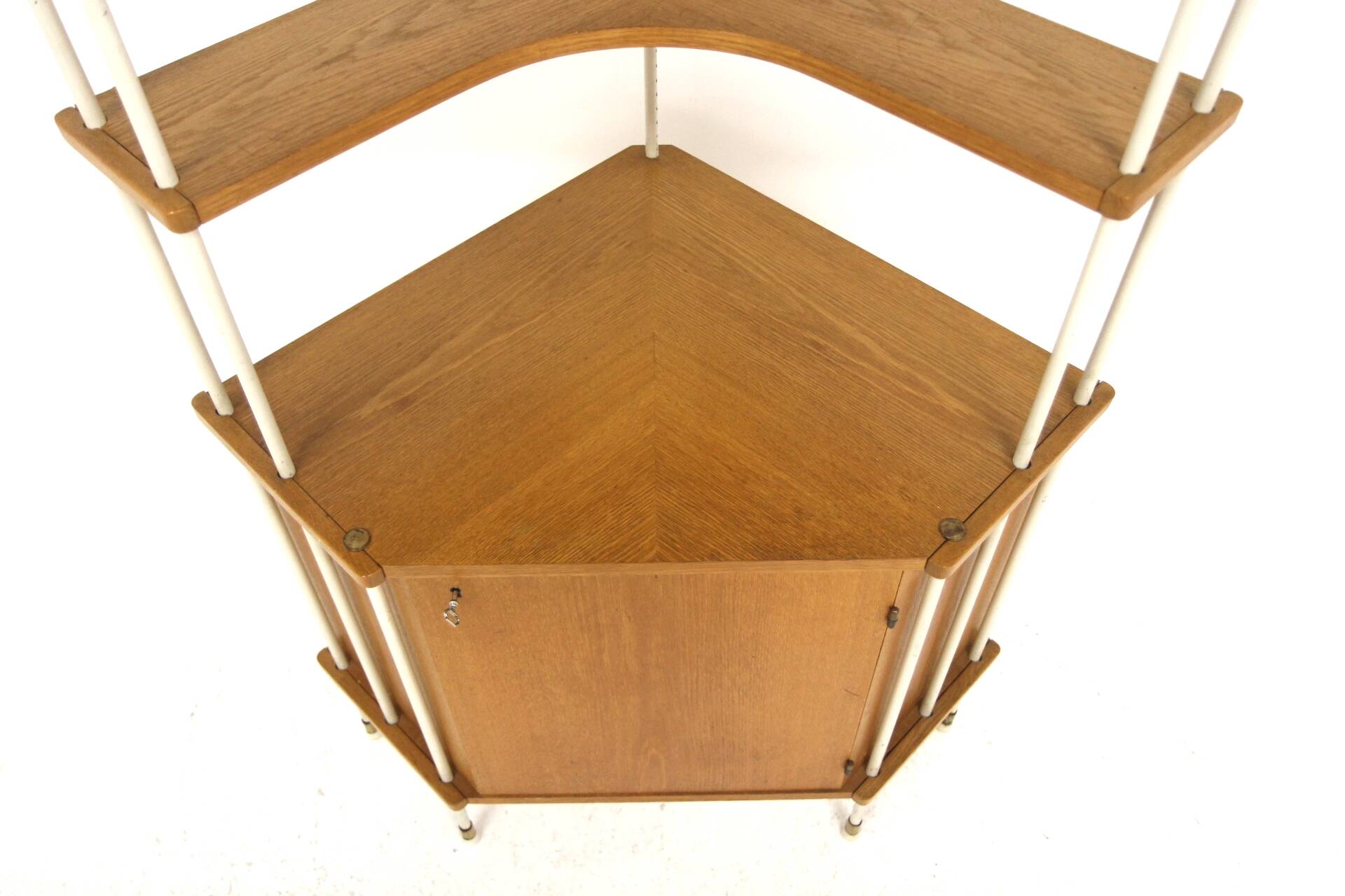 "Prydno" corner bookcase in oak, Bröderna Gustafssons, Sweden, 1950