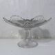 Coupe à fruits en verre moulé ciselé