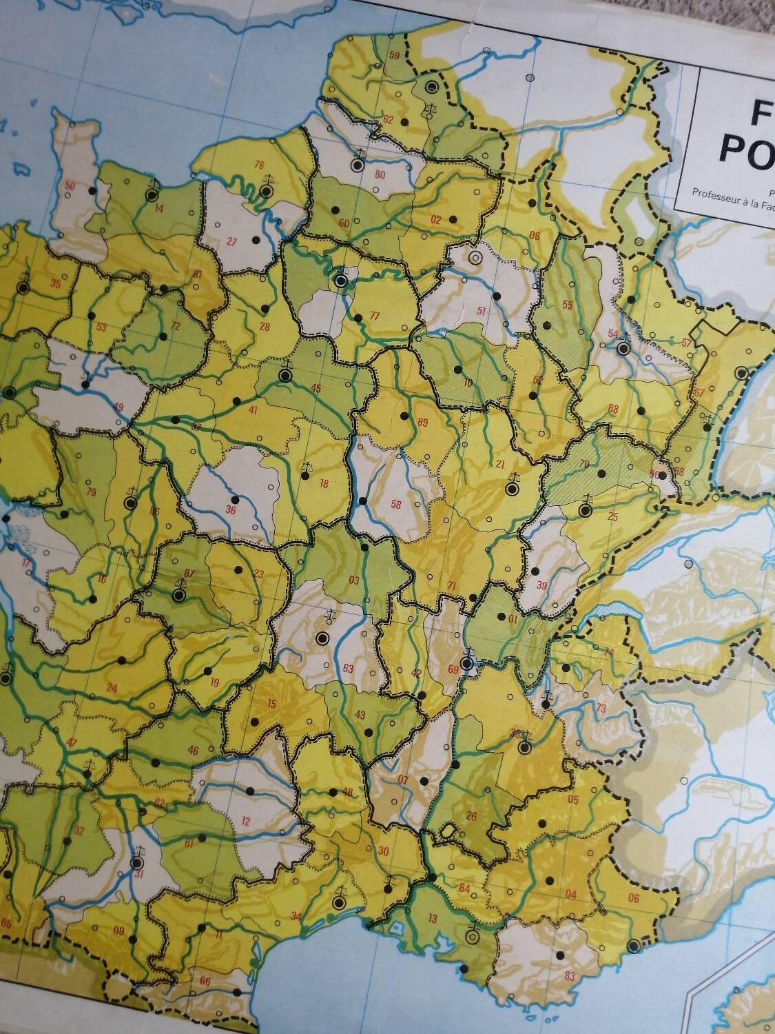 Old school map france ed. hatier armand colin