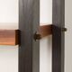 Italian vintage floor to ceiling wall unit with a bureau or a bar cabinet