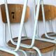 Chaises d'école, ensemble de 6