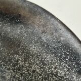 Black glazed ceramic catchall, 1950s design