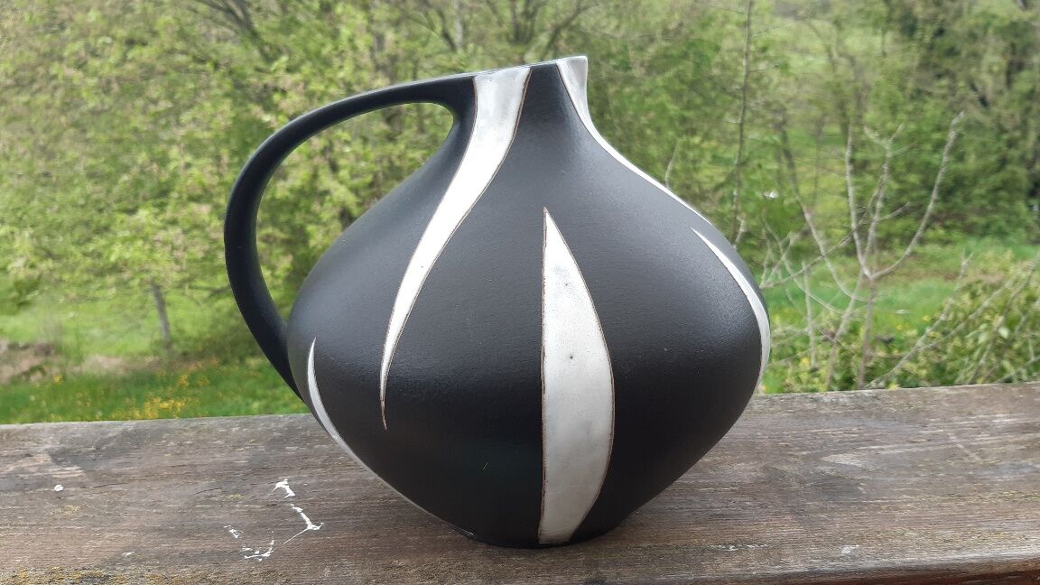 Vase céramique "Mont blanc" par Kurt Tschörner pour Ruscha années 70