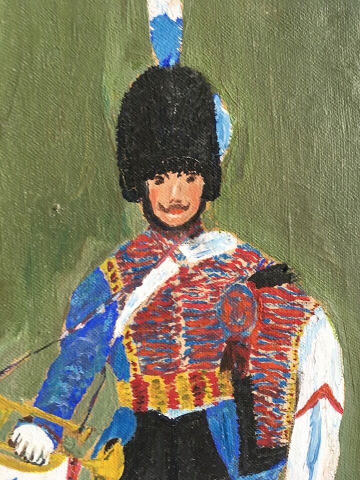 Painting infantry oil