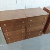 American walnut chest of drawers, 1980