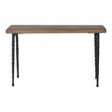 Haidong - Console fine with an antique elm top and iron legs no. 1